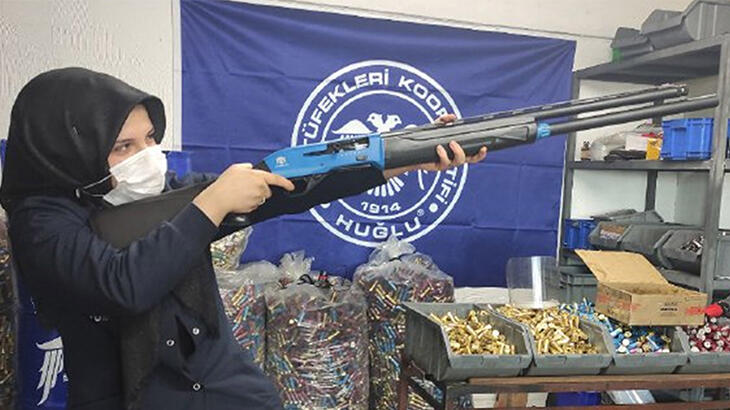 Konya’da kadınlar tarafından üretilen av tüfeği!